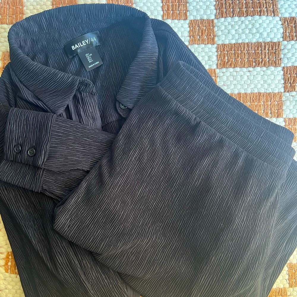 Black two piece set.